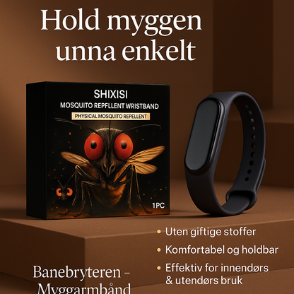 Elektronisk Myggarmbånd – Stilrent og Giftfritt Myggvern for Hele Familien